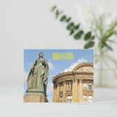 Queen Victoria Statue in Birmingham, England Postkarte (Stehend Vorderseite)