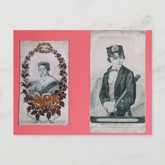 Queen Victoria und Prince Albert Lesezeichen Postkarte (Vorderseite)