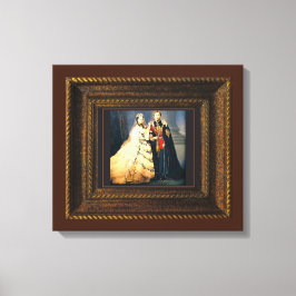 Queen Victoria Wedding Portrait Canvas Print Leinwanddruck