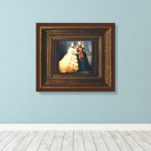 Queen Victoria Wedding Portrait Canvas Print Leinwanddruck (Insitu (Holzboden))
