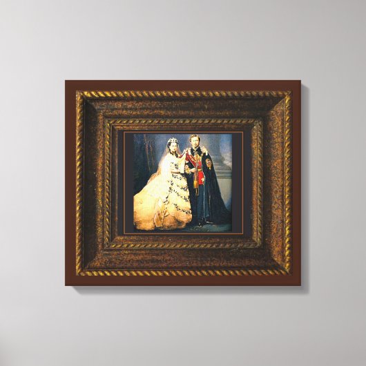 Queen Victoria Wedding Portrait Canvas Print Leinwanddruck (Vorderseite)
