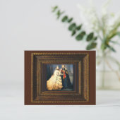 Queen Victoria Wedding Portrait Print Postcard Postkarte (Stehend Vorderseite)