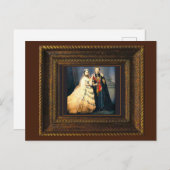 Queen Victoria Wedding Portrait Print Postcard Postkarte (Vorne/Hinten)
