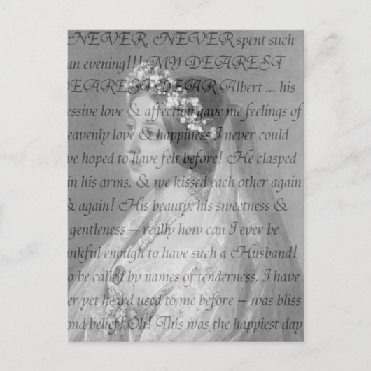 Queen Victoria Zitat Postkarte (Vorderseite)