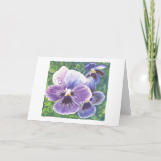 Queen Violet watercolor art greeting card Karte