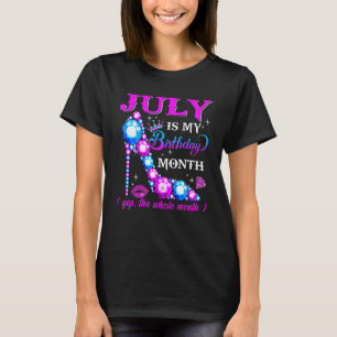 Queen war Geboren im Juli Geburtstag Niedlichen Ju T-Shirt