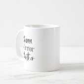 "Queen, Warrior, Mother" Phrase Tasse (Vorderseite Links)