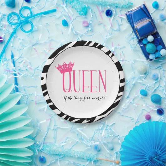 QUEEN - "Wenn das Tiara passt...es tragen!" Pappteller (Party)