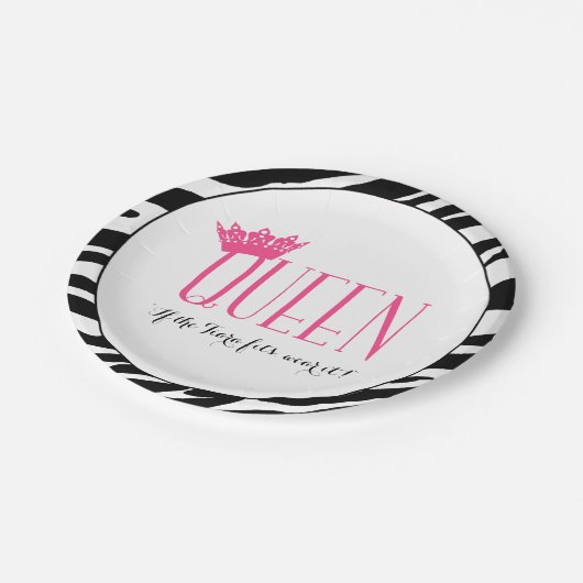 QUEEN - "Wenn das Tiara passt...es tragen!" Pappteller (Schrägansicht)