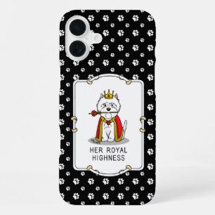 Queen Westie Hund West Highland White Terrier iPhone 16 Plus Hülle