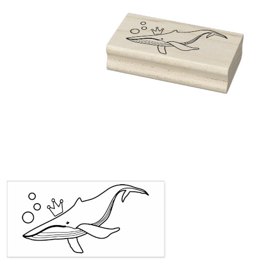 Queen Whale Gummistempel (Stempel)