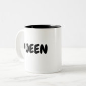 QUEEN ZWEIFARBIGE TASSE (Vorderseite Links)
