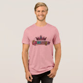 Queenager Retro Ästhetik - Funny Empowerment Gesch Tri-Blend Shirt (Vorderseite voll)