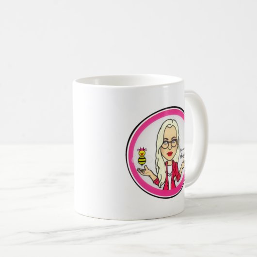 QueenBeeing Tasse durch Angie Atkinson (VorderseiteRechts)
