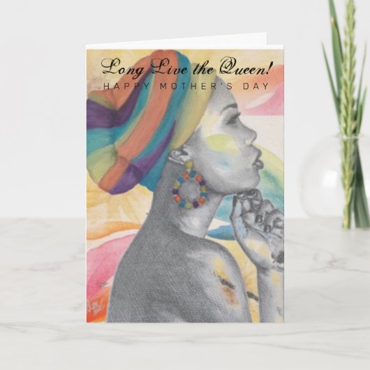 QUEENCONFIDENCE Muttertagskarte Karte (Vorderseite)