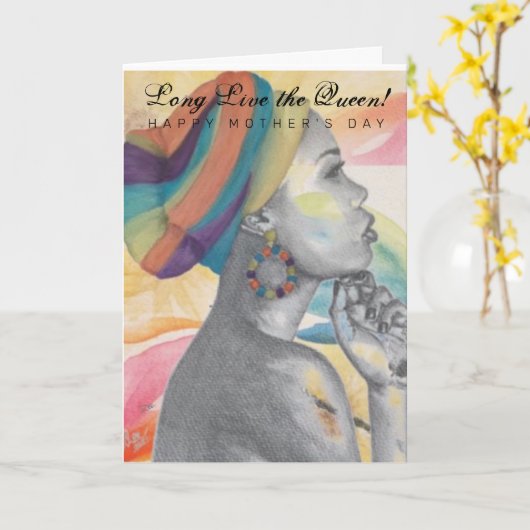 QUEENCONFIDENCE Muttertagskarte Karte (Gelbe Blume)