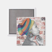 QUEENCONFIDENCE Original Art Magnet (Vorderseite/Rückseite)