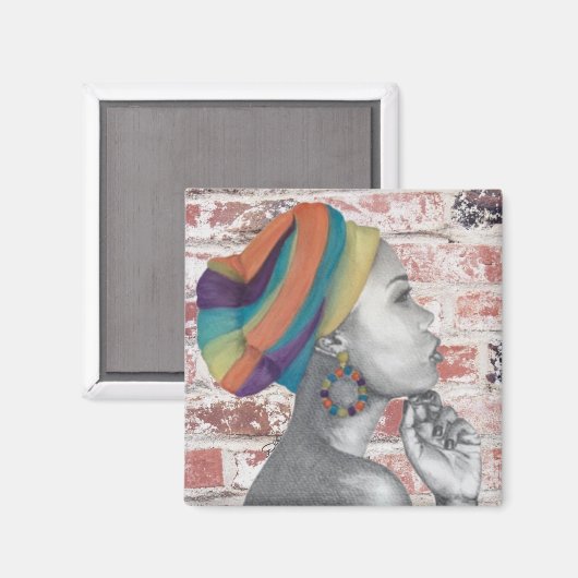 QUEENCONFIDENCE Original Art Magnet (Vorderseite/Rückseite)