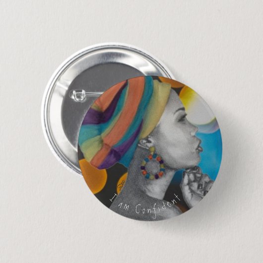 QUEENCONFIDENCE-Taste Button (Vorne & Hinten)