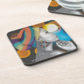 QUEENCONFIDENCE - Untersetzer aus hartem Kunststof (Linke Seite)