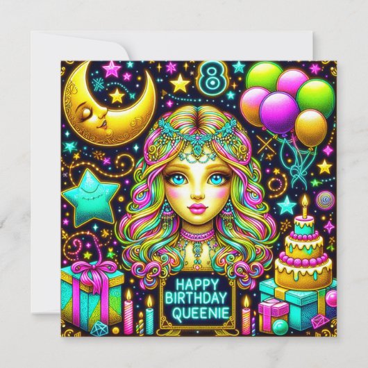 QUEENIE ~ 8 JAHRE ~ Geburtstag (Vorderseite)