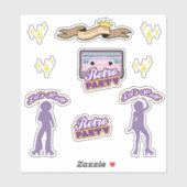 QUEENIE BEAR RETRO PARTY STICKER COLLECTION 11 (Blatt)