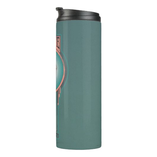 QUEENIE GOLDSTEIN™ Art-Deco-Panel Thermosbecher (Nach rechts gedreht)