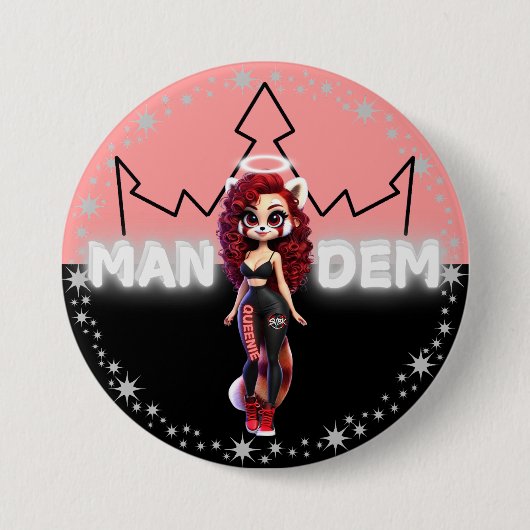 Queenie - Mandem Collection -SVBK- SILVERBCKK TTV Button (Vorderseite)