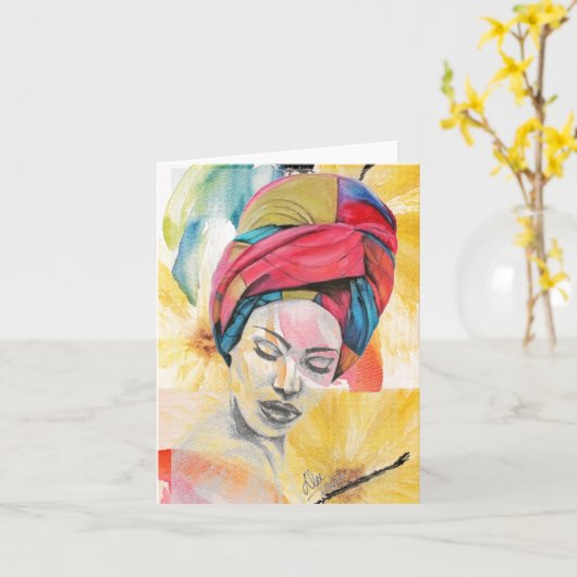 QUEENIFICENT-Blindkarte Karte (Gelbe Blume)