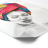 QUEENIFICENT Premium Leinwand Poster (4x6) (Ecke)