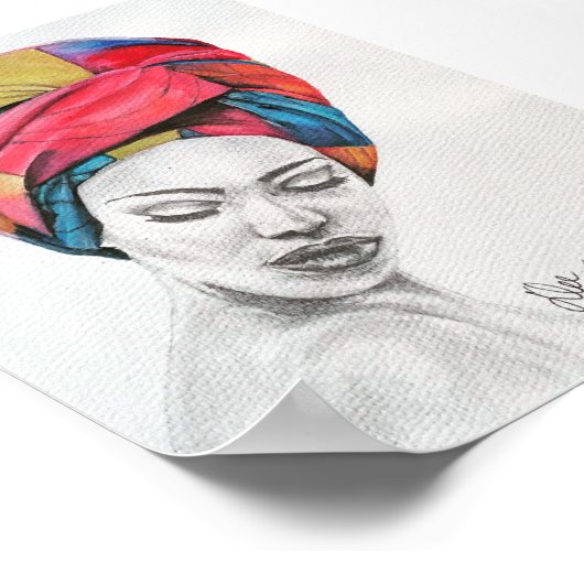 QUEENIFICENT Premium Leinwand Poster (4x6) (Ecke)