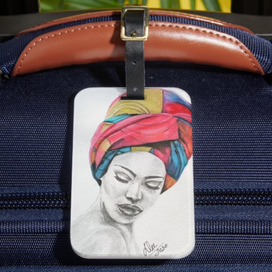 QUEENIFIZIERTER AcrylGepäckanhänger Gepäckanhänger (Vorderseite Insitu 2)