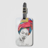 QUEENIFIZIERTER AcrylGepäckanhänger Gepäckanhänger (Vorderseite Vertikal)