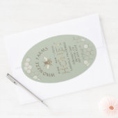 Queenline Honey Label 16/32oz Honeycomb Bee Sage Ovaler Aufkleber (Umschlag)