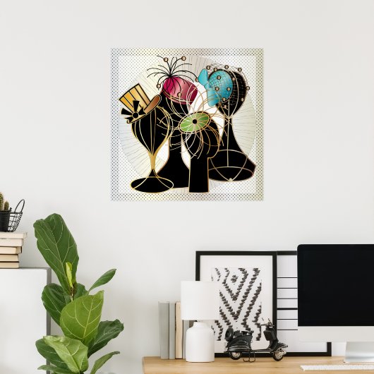 Queenly Hats Poster (Heimbüro)