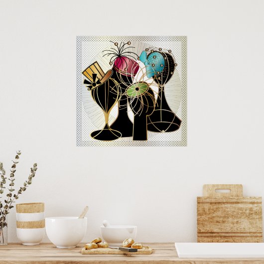 Queenly Hats Poster (Küche)