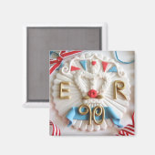 Queen's 90. Geburtstagsfeier Kühlschrankmagnet (Vorderseite/Rückseite)