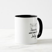 Queens Are Born in July Birthday Gift Mug for Her  Tasse (VorderseiteRechts)