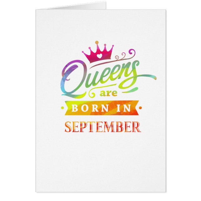 Queens are born in September Birthday Gift (Vorne)