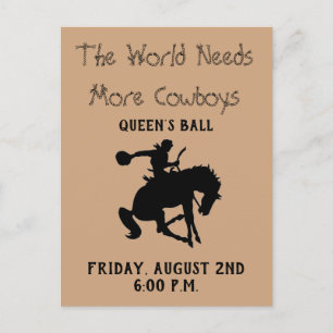 Queen's Ball-Einladung Einladungspostkarte