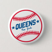 Queens-Baseball Button (Vorderseite)