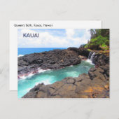 Queen's Bath, Kauai, Hawaii Postcard Postkarte (Vorne/Hinten)