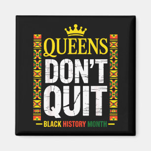 Queens Black History Queens Kente Stolz für Frauen Magnet