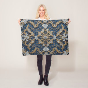 Queen's Bluish Embrace Fleecedecke