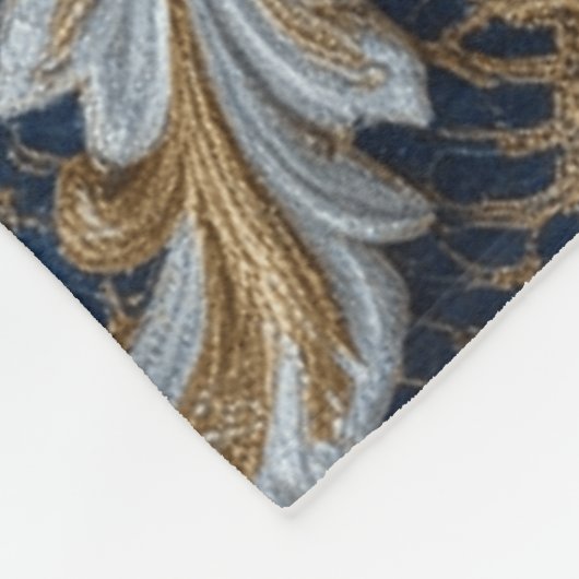 Queen's Bluish Embrace Fleecedecke (Ecke)