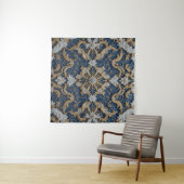 Queen's Bluish Embrace Wandteppich (Beispiel (Horizontal))