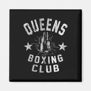 Queens Boxing Club - Vintager beängstigender Boxer Magnet