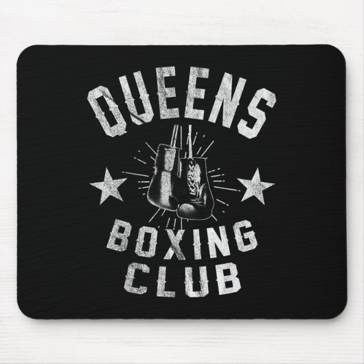 Queens Boxing Club - Vintager beängstigender Boxer Mousepad (Vorne)
