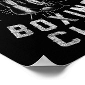 Queens Boxing Club - Vintager beängstigender Boxer Poster (Ecke)