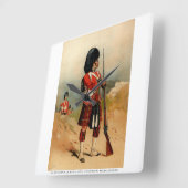 Queens Cameroon Highlanders Quadratische Wanduhr (Winkel)